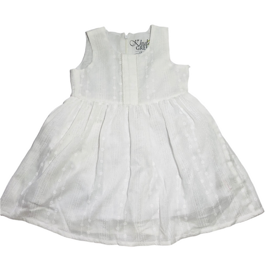 Sleeveless White Dress